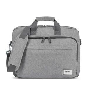 Solo New York RE: New Briefcase Laptop Tote Travel Messenger Bag Gray Unisex